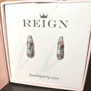 Glass Slipper Moments earrings BP Reign Collection